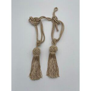 Curtain Tiebacks Tassel Drapery Tie-Backs Rope Holdbacks Decor Fringe